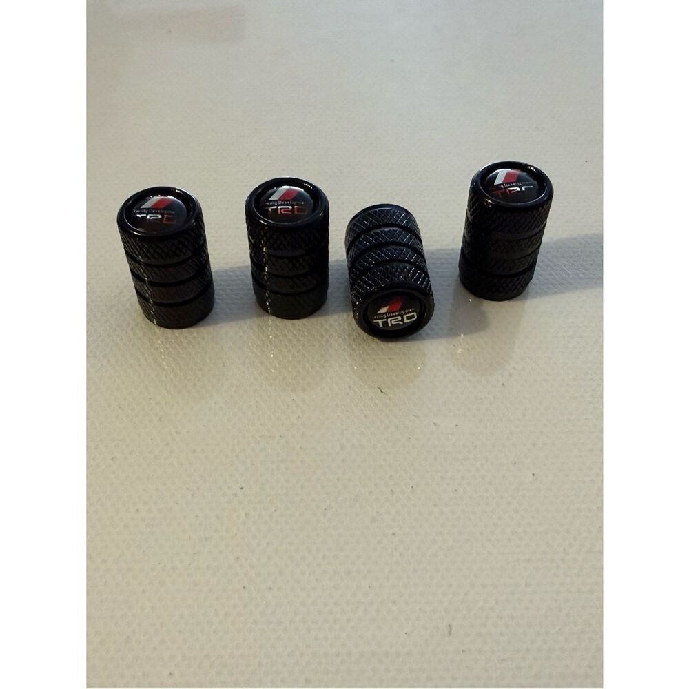 TRD Toyota Valve Stem Caps in Black Set of 4 NWT